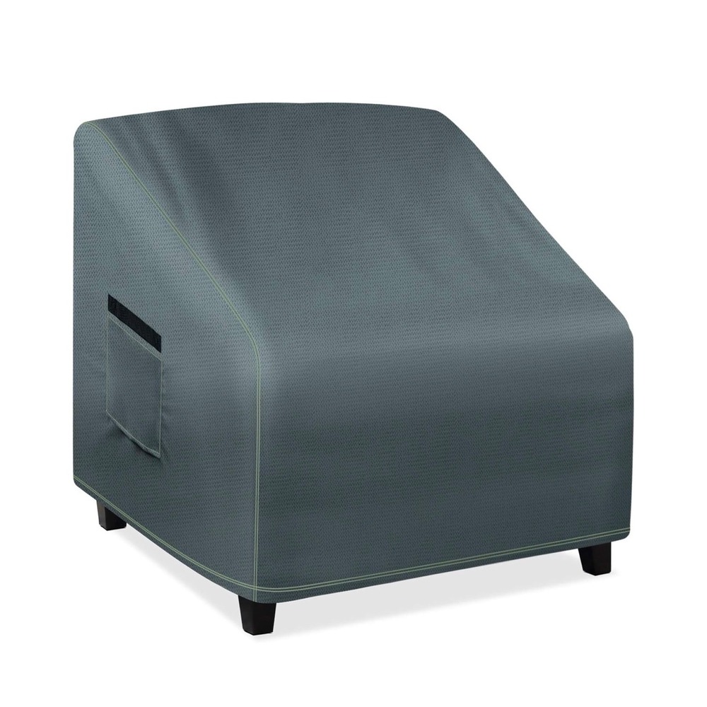 Patio Chair Cover Large Lounge Gray 600D Waterproof 35W x 38D x 31H